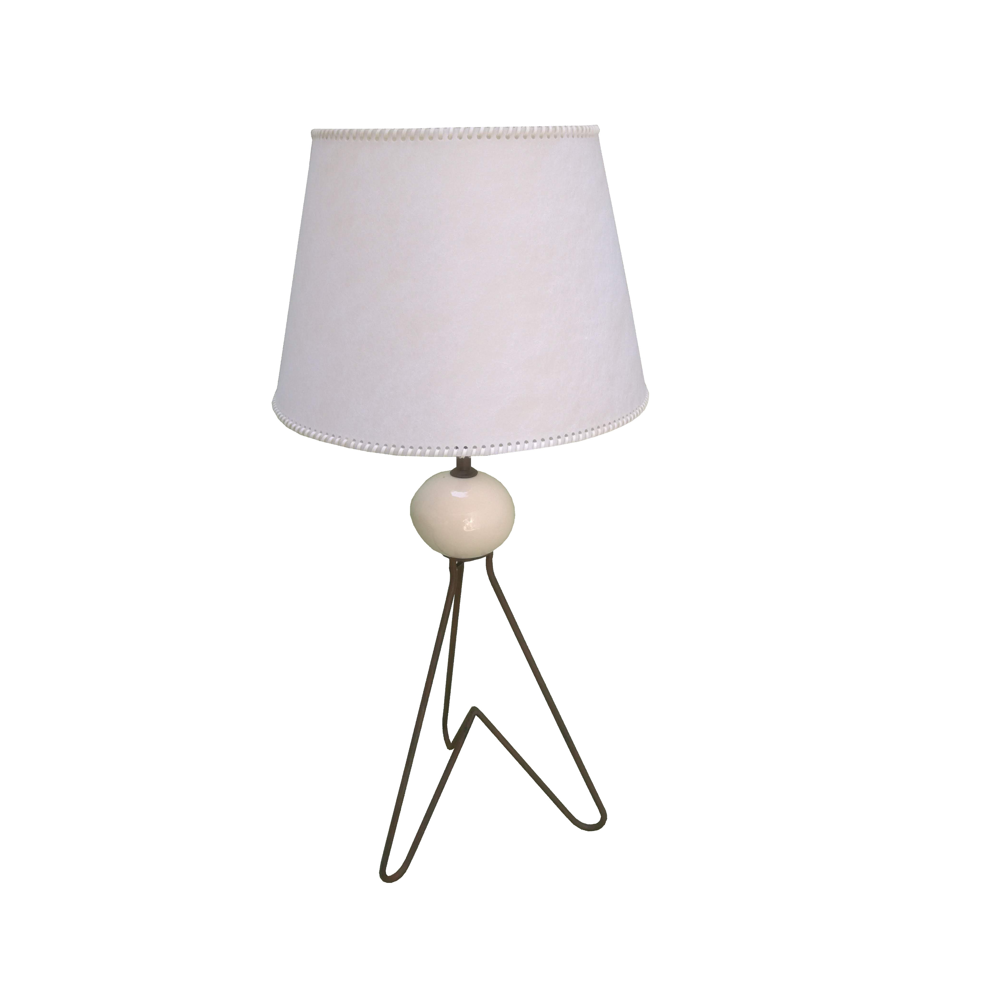 Lampara de mesa Triangulo  ceramica BEIGE